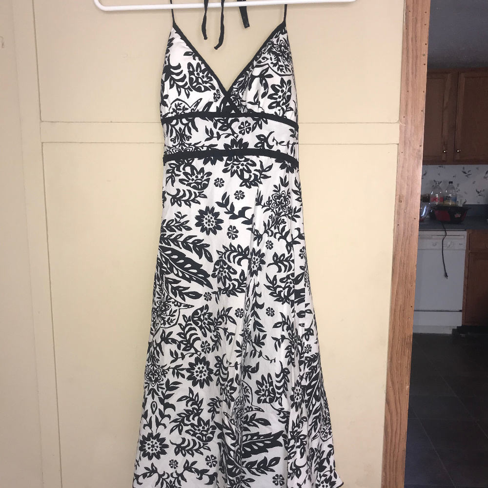 Black/White Floral Sundress